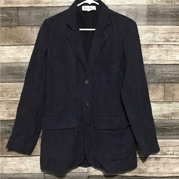 Alex Mill Women’s Blazer Jacket Coat Size XS Blue Linen Blend (READ DESC) - Picture 5 of 10